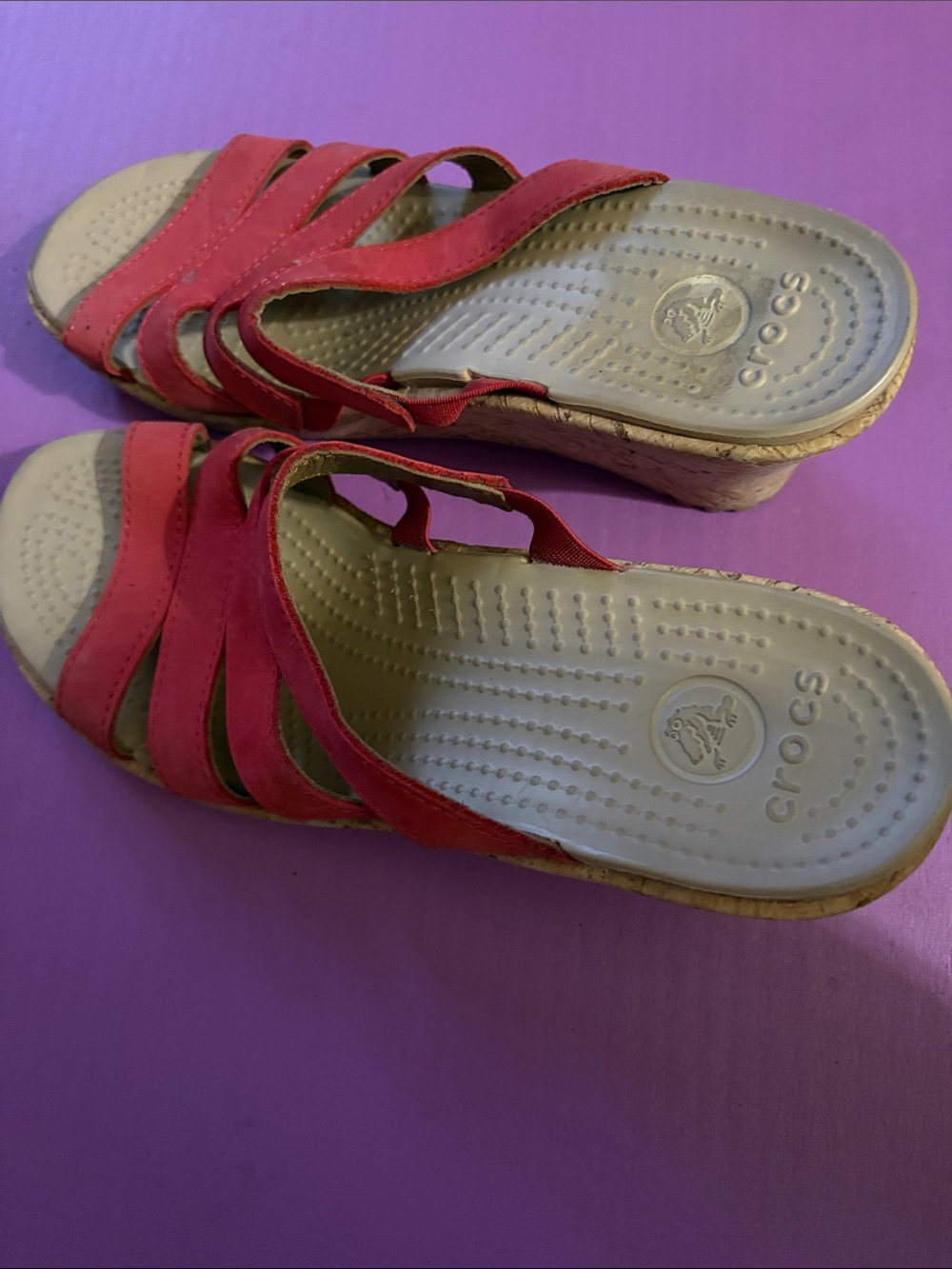 CROCS Women's Coral Strappy Wedge Sandals